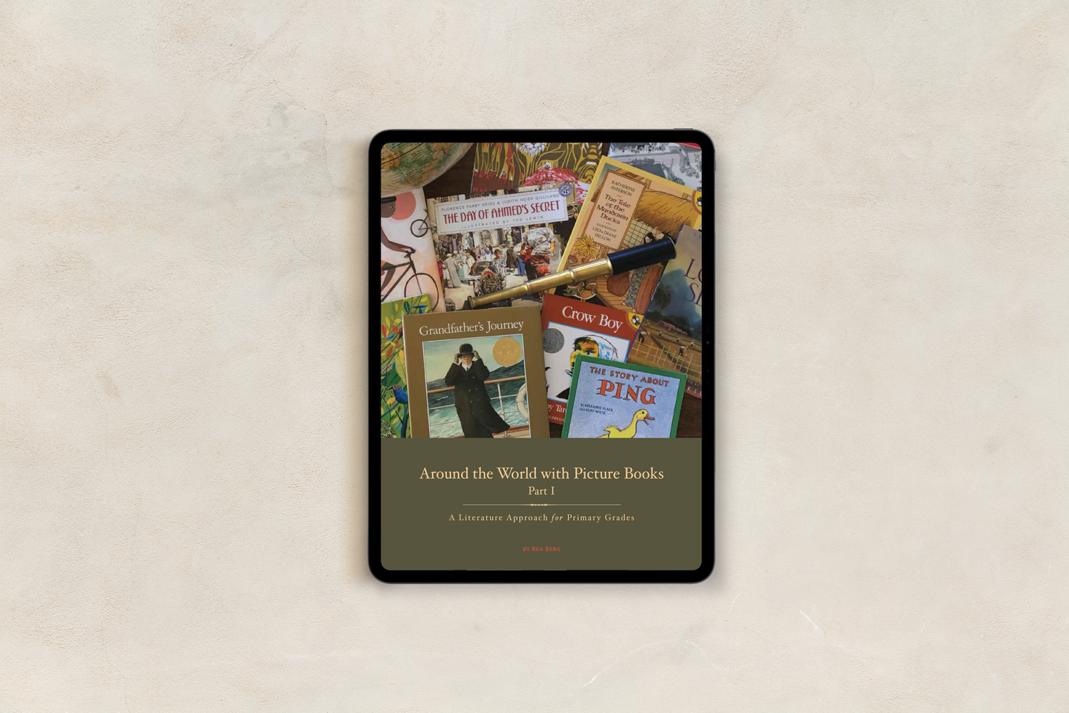 Teacher Guide digital download PDF for Around the World Pt 1 homeschool curriculum for Kindergarten, 1st, 2nd, 3rd, 4th grade students by Beautiful Feet Books 