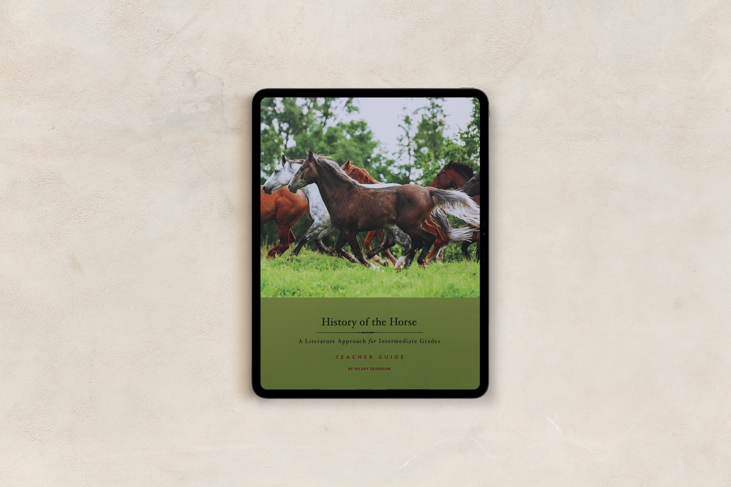 Teacher Guide digital download PDF for History of the Horse homeschool curriculum for 3rd, 4th, 5th, 6th grade students by Beautiful Feet Books 
