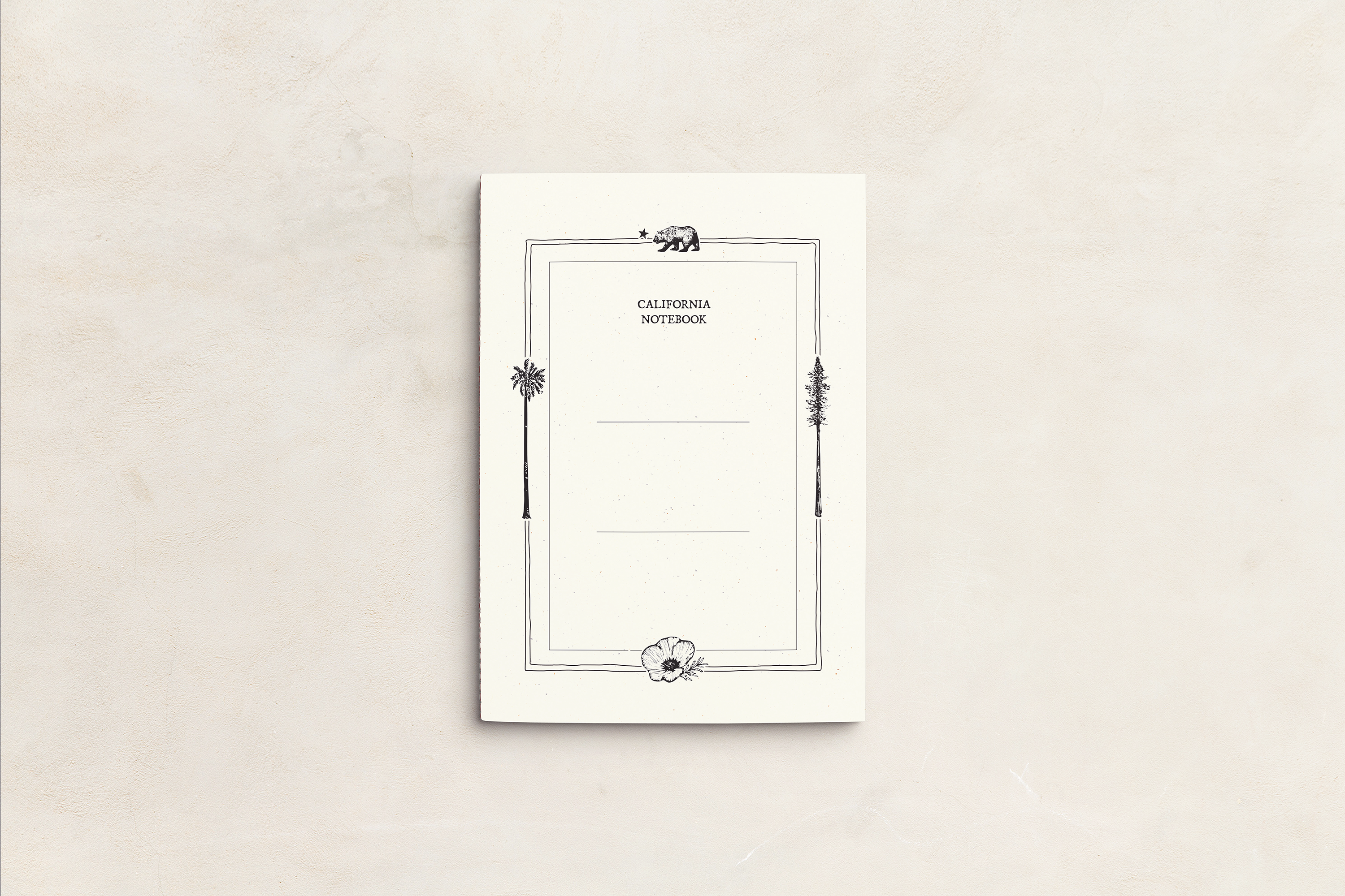 California History narration notebook for 4th, 5th, 6th grade homeschool students by Beautiful Feet Books — with space for written narration, sketching, vocabulary word definitions, and notes